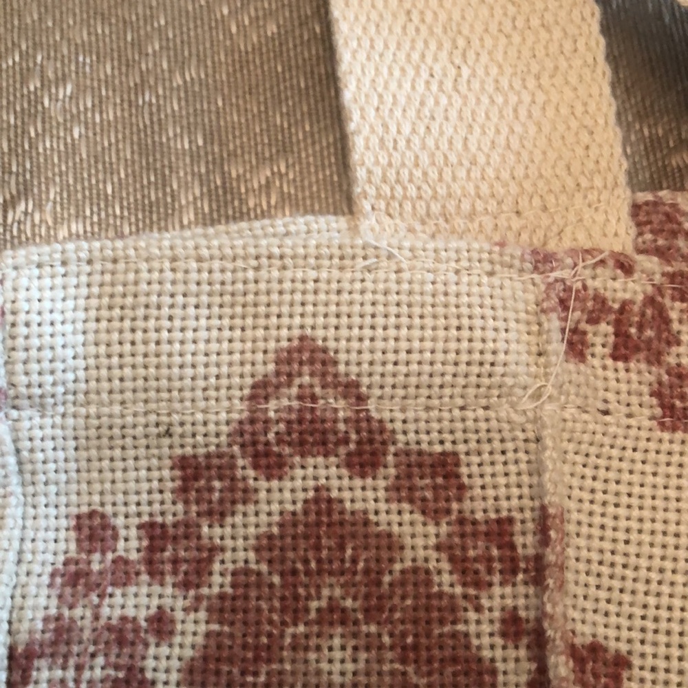REUSABLE TOTE, Gold Beaded, Polyester, New - Picture 10 of 12